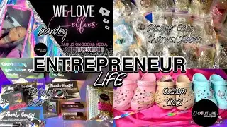 ENTREPRENEUR LIFE VLOG| EP:7 | UNBOXING, NEW ARRIVALS, CUSTOM CROCS, DESIGNER CHARMS, PACKING ORDERS