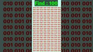 Find 100 👁eye test challenge🕵 #quiz #shorts