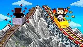 Roller Coast & Ride on LARGEST Mountain in Roblox!