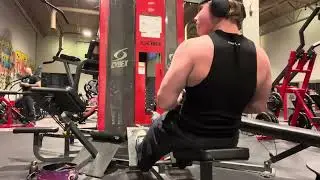 Back day- age 15, body weight 204 