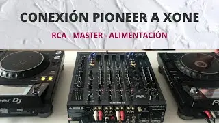 Cómo conectar equipos Pioneer a mixer Xone 92 Allen&Heath - Configuración RCA/LINE/PHONO/DIGITAL