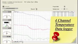 4 channel temperature data logger