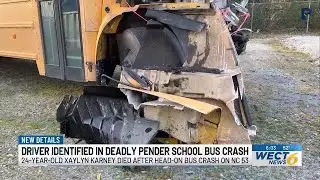 Victim identified in fatal Pender County school bus crash