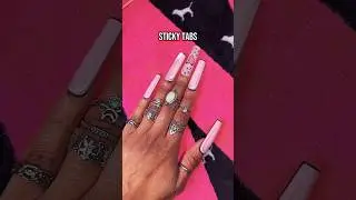 Sticky tabs only press on nails #pressonnails #nailinspo