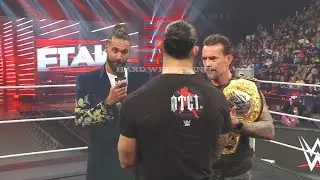WTF!  Roman Reigns Seth Rollins And Coming To Help CM Punk From The Vision WWE Raw highlight