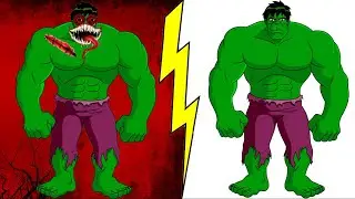 Hulk zombie version Version Art 2021 | Speed Drawing Art | scary | halloween | scary |