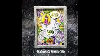 ScrappyScrappy - Shadow Box Shaker Card