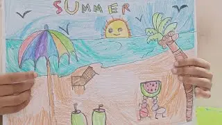 How to draw drawing | easy drawing of summer season | easy drawing step by step 