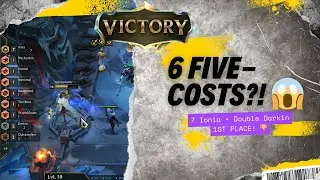 1st Place With 6 FIVE-COSTS! 🤯 | 7 Ionia + Double Darkin TFT Ranked