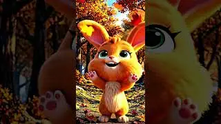 Happy Orange Fluffy in the Magic Forest 🍊🧸