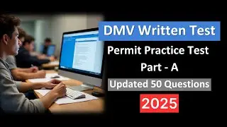 DMV Written Test 2025 | 50 Real Permit Practice Questions and Answers to Pass Your Exam