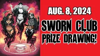 AUGUST 2024 Monthly Prize Drawing for COFFIN COMICS SWORN CLUB!