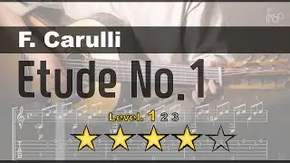No.1 Carulli Etude l Moderato in Aminor from Op.27 l TAB