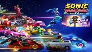 Sonic Racing Crossworlds SUPER SONIC WITH THE BLUE STAR HOVERBOARD