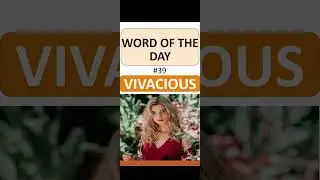 WORD OF THE DAY | #Word39 | Learn English with Chillin Gusto | Improve daily #Vocabulary | #Shorts