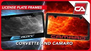 Corvette Camaro License Plate Frames