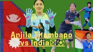 some good save by anjila tumbapo subba||India vs Nepal||Best GoalKeeper#shorts#youtubeshorts