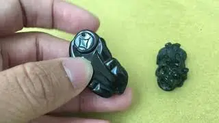 Carving Pixiu - Jadeite vs Black Obsidian