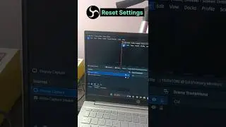 OBS के सभी settings को reset करे