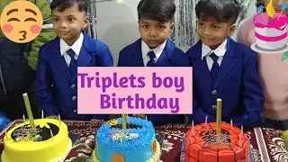 #2 #Triplets Birthday #celebration🎂 @TripletsmombyBinita