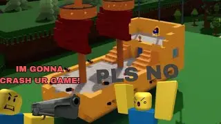crashing a toxic  kid in build a boat..