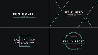 Mogrt Titles 300 Animated Titles For Premiere Pro &  After Effects