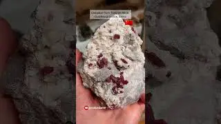 😲 Cinnabar from Tongren Mine, China #shorts #cinnabar #crystals #gems #minerals #rock #tektite
