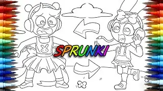 What Changed? 😲 Sprunki Before & After Line Art | Relaxing Long Video
