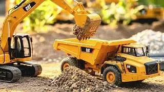 RC Excavator & Dump Truck in Action | Miniature River Dredging Project