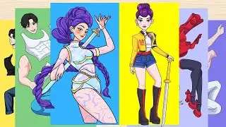 KPOP HUNTERS HUNTRIX Rumi  Decorate with Sticker Book I Paper DIY