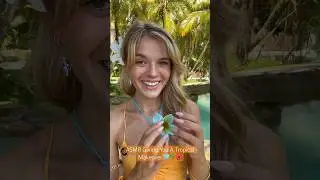 ASMR Giving You A Tropical Makeover 🩵🌴🌺