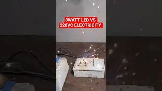 3 watt LED Vs 230v Ac electricity// #experiment #trending #electrical #viral #video #shorts #reels