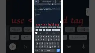 Uses of bold text tag in html || bold text on website #html