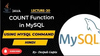 20.MySQL | What is COUNT Function in MySQL | how to use COUNT function in MySQL in hindi #mysql