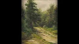 - A brightly lit forest path as a space for imagination  / Wilhelm Schuetze (1840-1898), Forest Path