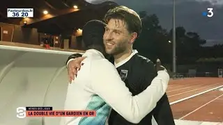 Reportage sur Alessandro Bartolomucci dans Stade 2 sur France 3 - sa double vie de gardien