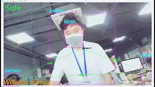 Weston Robot Mask Detection and Social Distancing Measuring Robot
