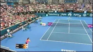 Tsvetana Pironkova v Petra Kvitova highlights (SF) - Apia International Sydney 2015