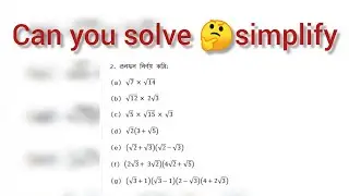 Can you solve🤔 simplify square root