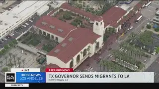 Texas Gov. Greg Abbott sends migrants to Los Angeles