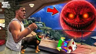BLOOD MOON WAKES UP AND ATTACKS SHINCHAN & FRANKLIN in GTA 5! | SHINCHAN GTA 5 VIDEO