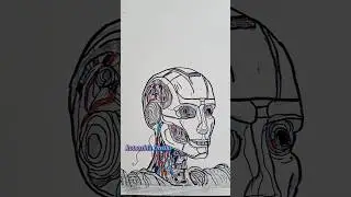 Artificial Intelligence Robot Art/AI robot.#shorts #youtubeshorts #artificialintelligencet #drawing.