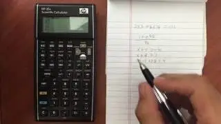 HP 35s Solving Systems of Linear or Simultaneous Equations