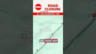 A1 TRAFFIC COLLISION ⚠️ | NORTHBOUND | ⛔ CARRIAGEWAY CLOSED | LINCOLNSHIRE #uk #road #closure #rtc
