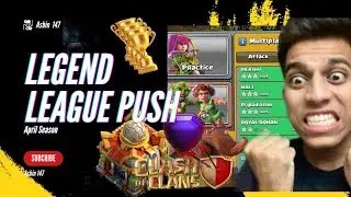 April Season Legend Troophy Push. #coc #clashofclans