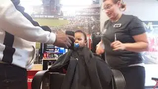 Legend's first haircut
