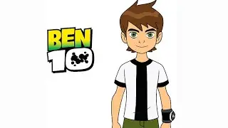 How to Draw Ben 10 | Drawing Ben Tennyson From Ben 10 - classic, Alien Force and Ben 10- UA