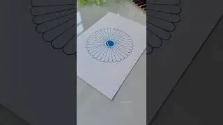 Perfect Flower Drawing Tutorial 🌼😍#flowermandala #howto