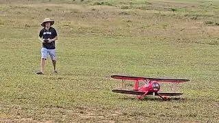 Waco Bi-plane with Saito Radial Engine flown by James Teo