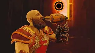 You can see Kratos remembering his homeland in every sip of this wine | GOW 2018 NG+ 